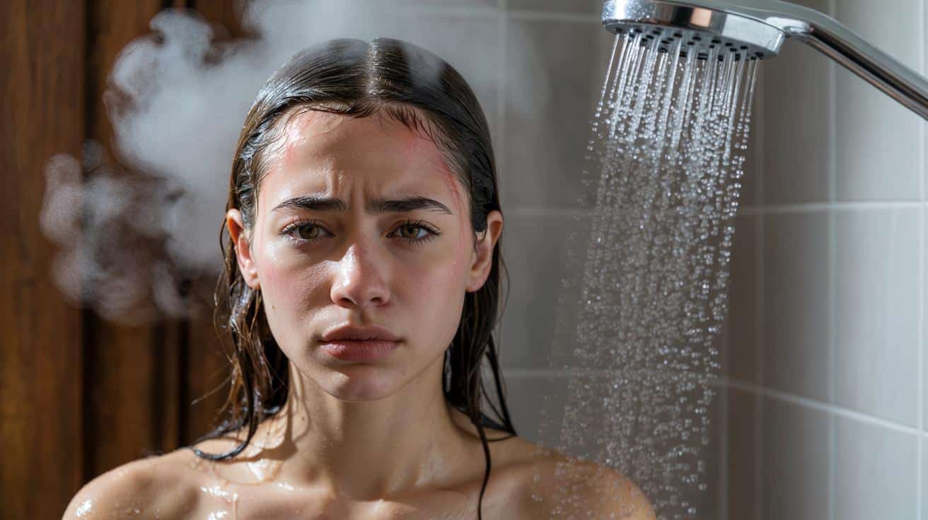 Myjesz włosy w bardzo gorącej wodzie? Skóra głowy produkuje więcej sebum