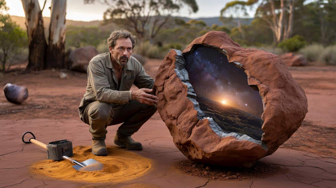 Myślał, że wykopał złoto. Okazało się, że trzyma kawałek kosmosu