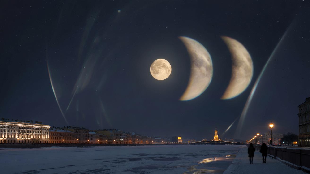 Na niebie pojawiły się cztery księżyce naraz. Naukowcy wyjaśniają niezwykłe zdjęcia z Rosji