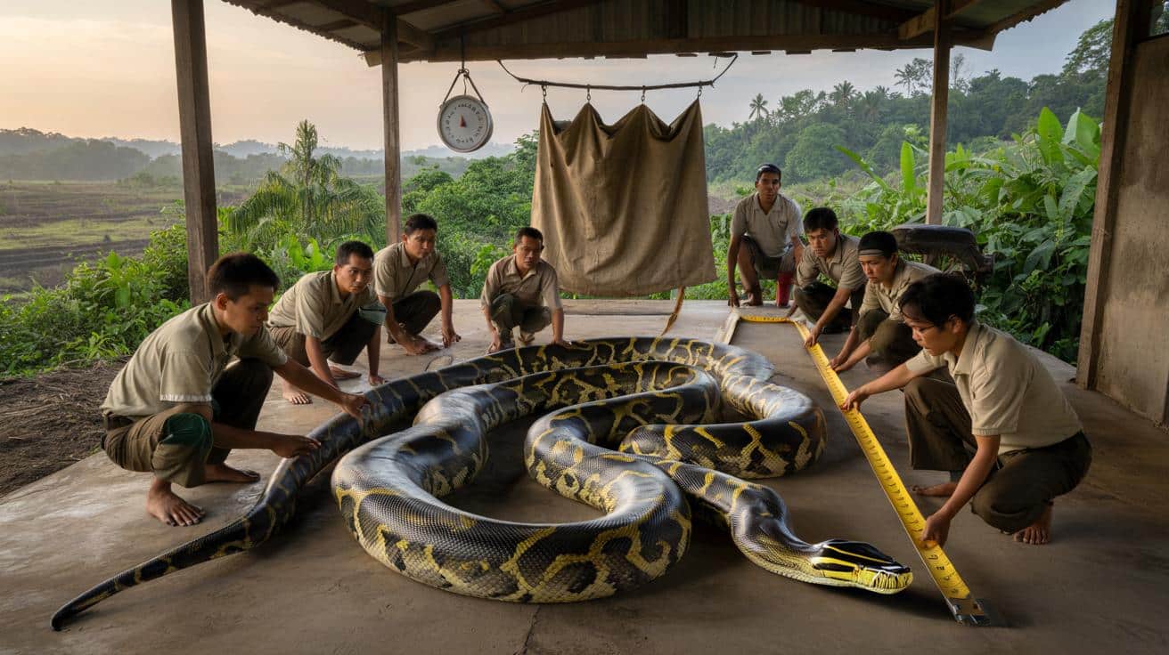 Najdłuższy dziki wąż w historii: „Baronowa” z Indonezji wciąż rośnie