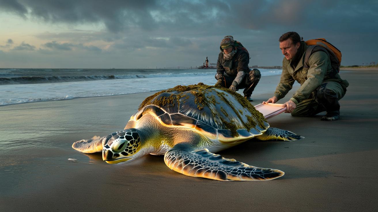 Na tej plaży znaleziono jedną z najrzadszych żółwi morskich. Walka z czasem