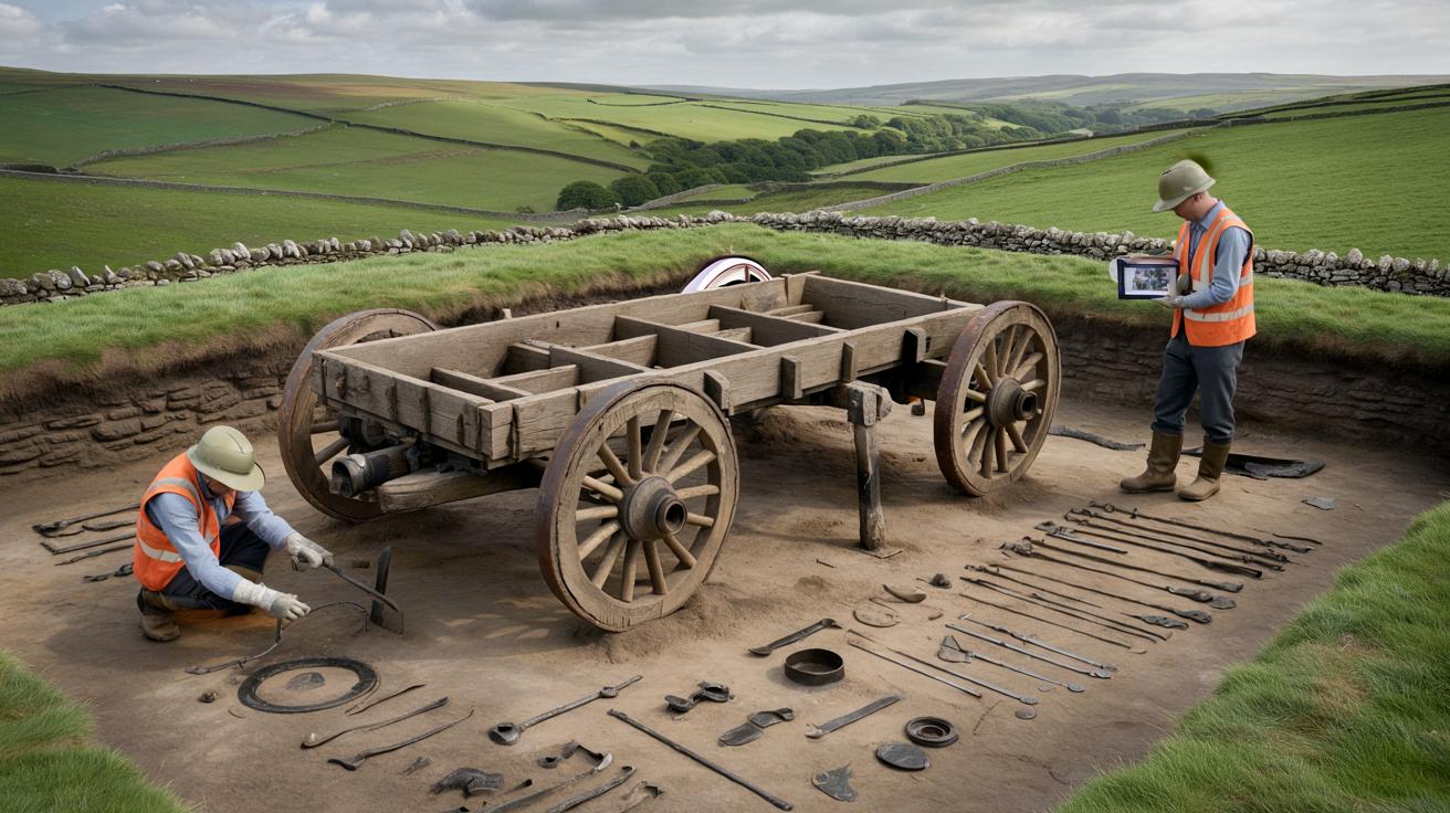 Najstarszy wóz czterokołowy w historii kraju. Sensacja archeologów z północy Anglii