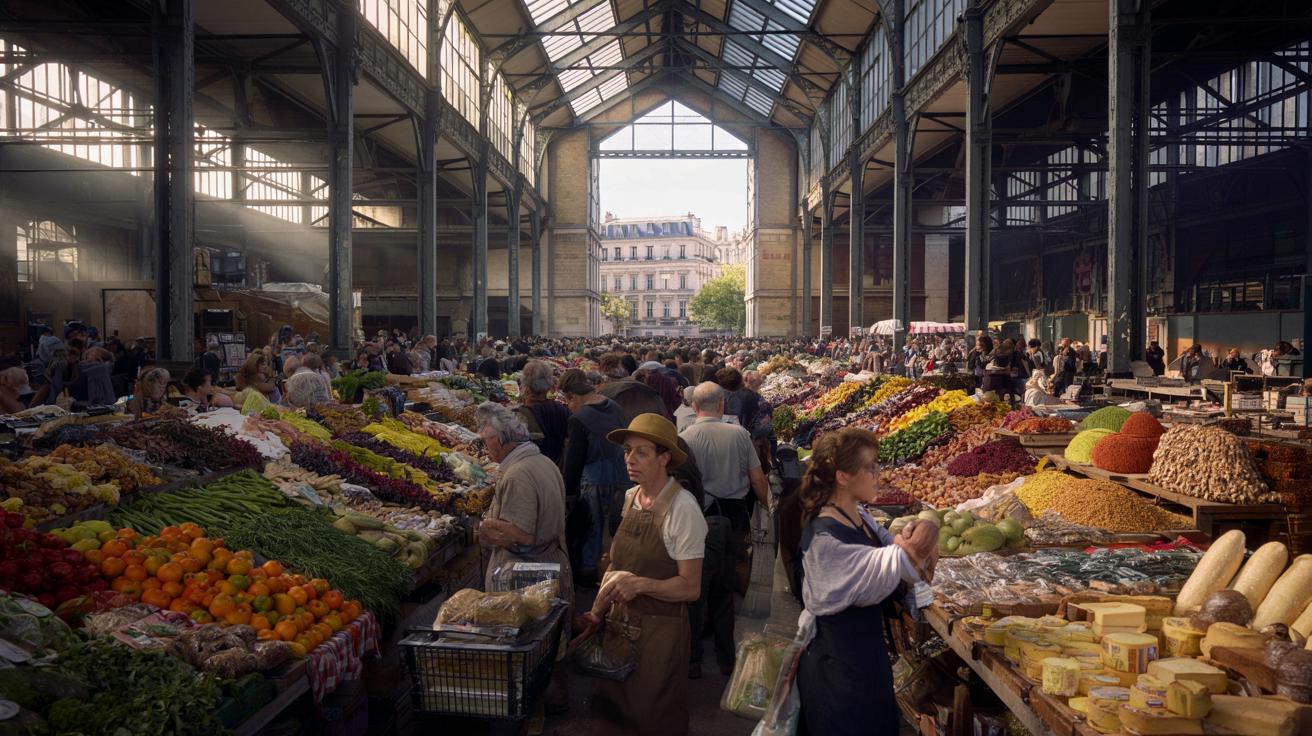 Największy zadaszony targ pod Paryżem: morze smaków 15 minut od centrum