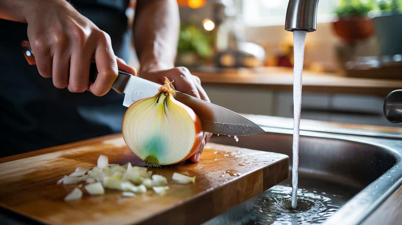 Nakrój cebulę pod wodą a żadna łza nie spłynie po policzku
