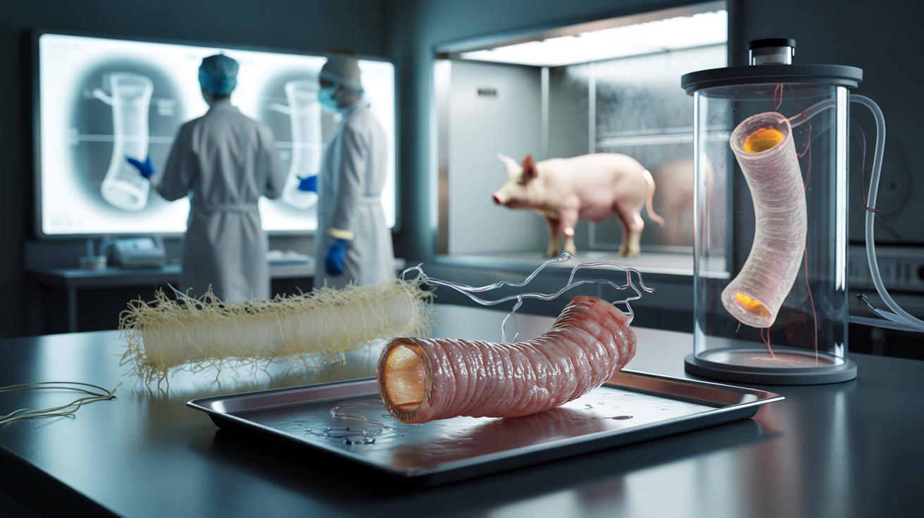 Naukowcy wyhodowali nowy fragment przełyku z komórek świni