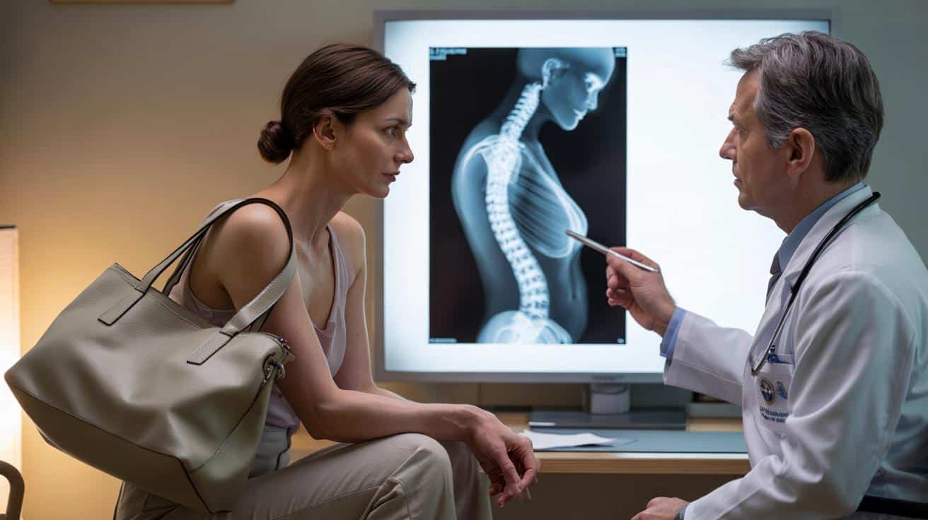 Neurochirurg z Lublina wyjaśnia dlaczego noszenie torebki na jednym ramieniu przez lata zmienia strukturę kręgosłupa w sposób widoczny na zdjęciu rentgenowskim