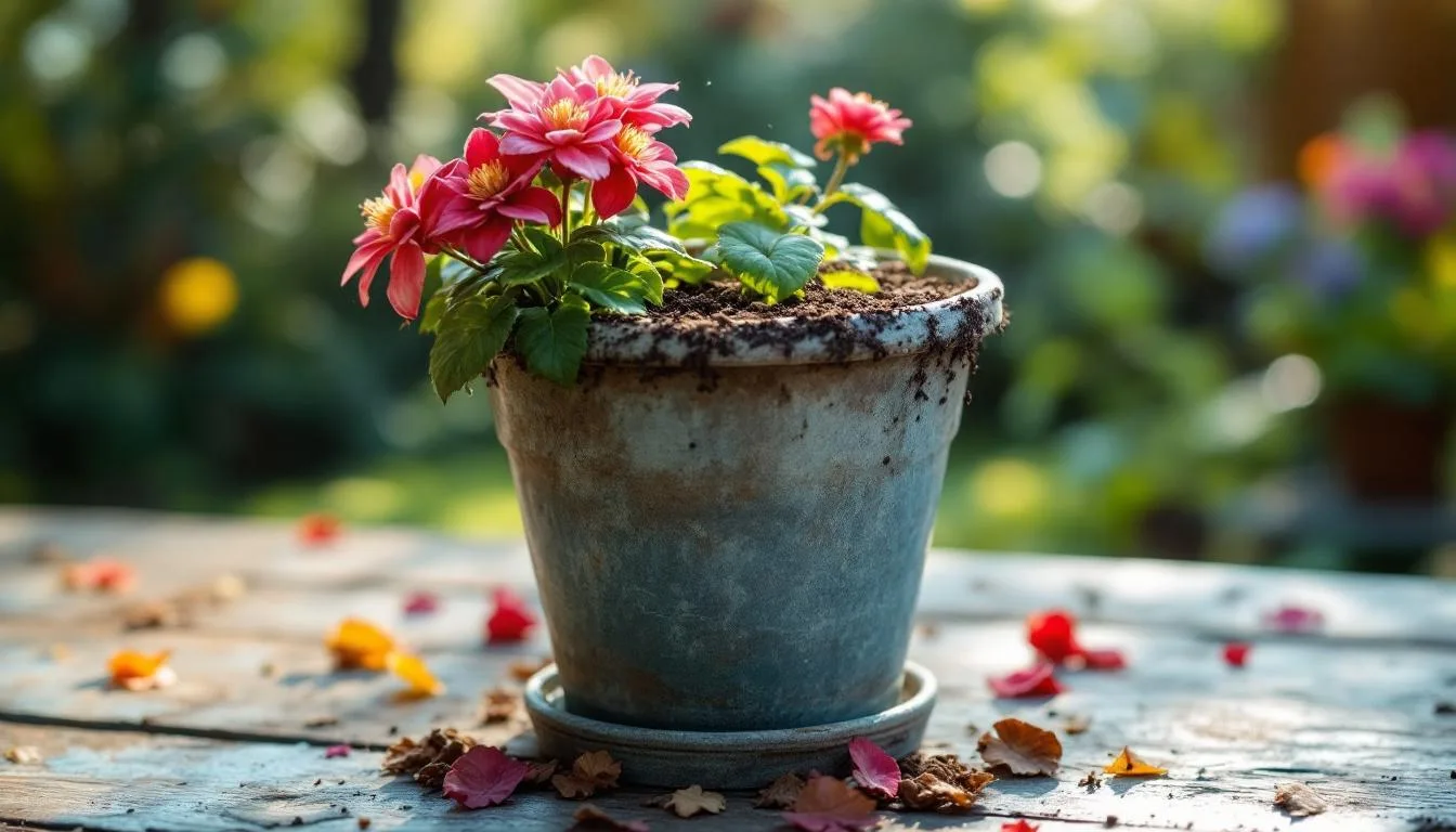 Nie drut ani klej, ten trik szybko tworzy karmnik z doniczki na zimę