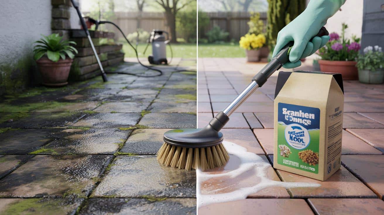 Nie katuj tarasu myjką ciśnieniową. Ten prosty trik z 2 produktów robi cuda
