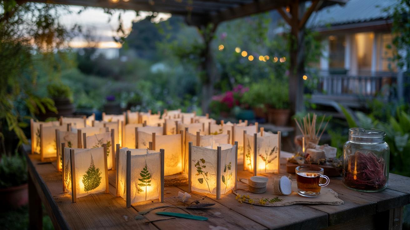 Nie kupuj drogich lamp ogrodowych: zrób bajkowe latarenki z torebek po herbacie