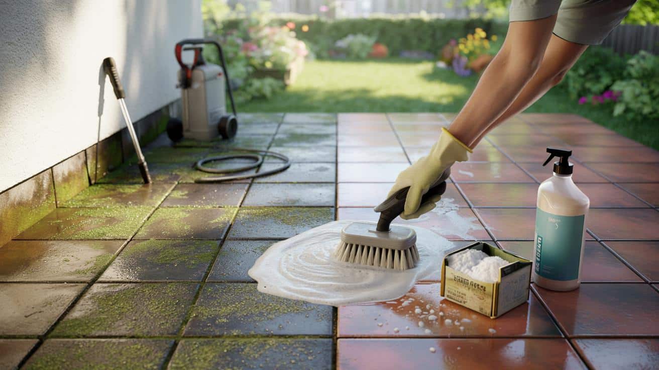Nie męcz tarasu myjką ciśnieniową. Ten prosty trik z 2 produktów działa lepiej