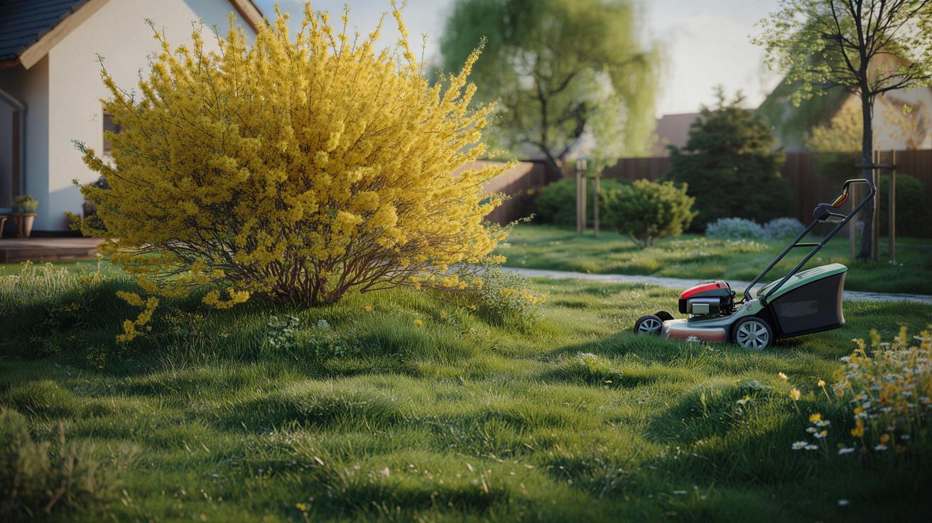 Nie ścinaj trawy za wcześnie: żółty krzew w ogrodzie podpowie idealny moment