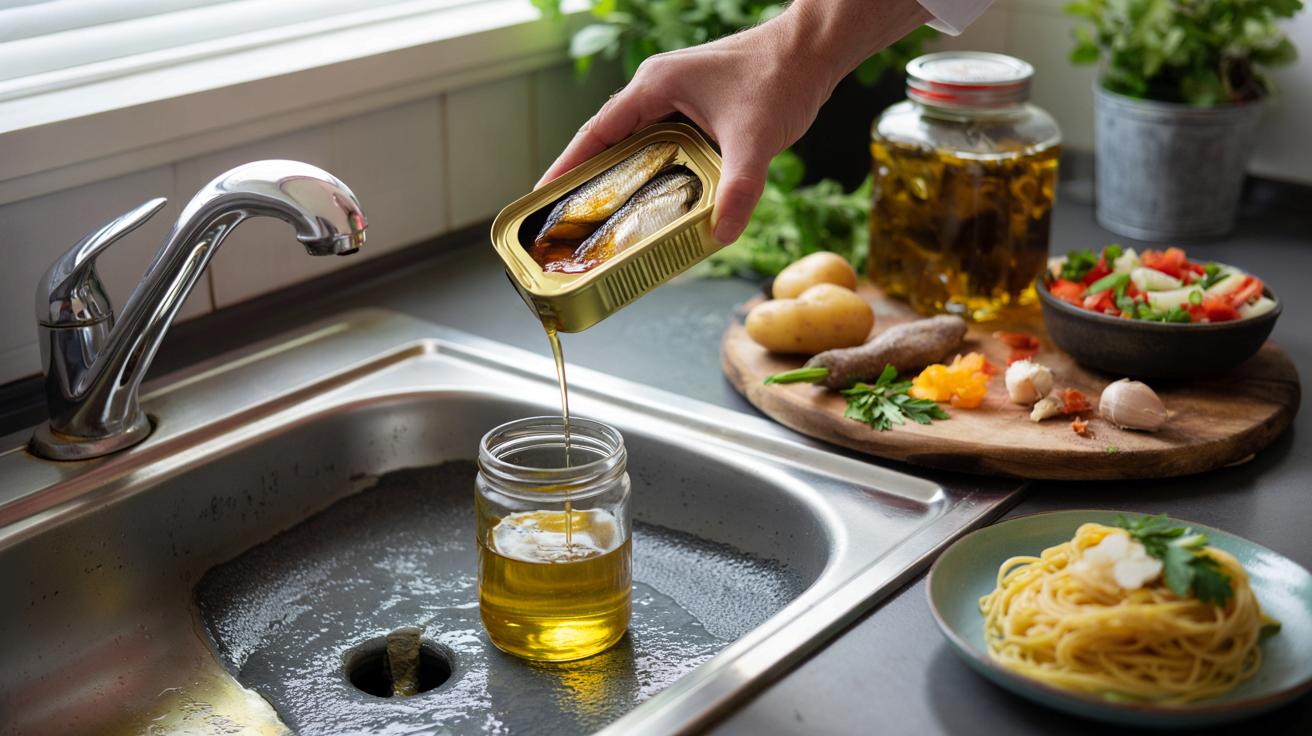 Nie wylewaj oleju z puszki po sardynkach do zlewu. Zrób z niego skarb