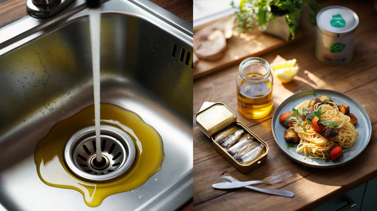 Nie wylewaj oleju z puszki sardynek do zlewu. Zrób z niego skarb