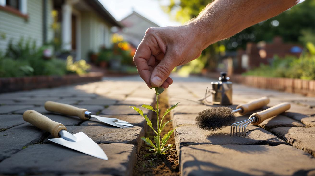 Nie wyrywaj chwastów spomiędzy kostki za wcześnie. Jeden błąd psuje całą robotę