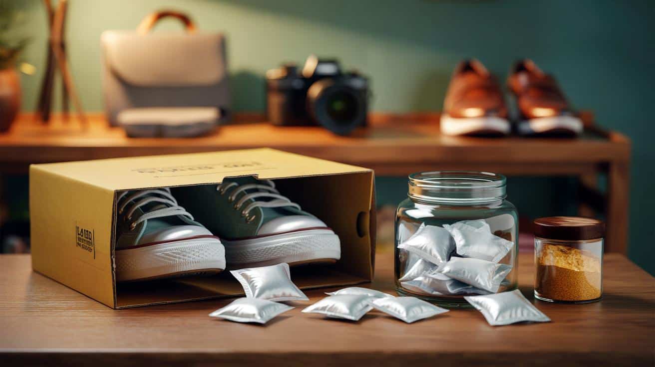 Nie wyrzucaj białych saszetek z pudełek po butach. Zrób z nich domowy „odwilżacz”