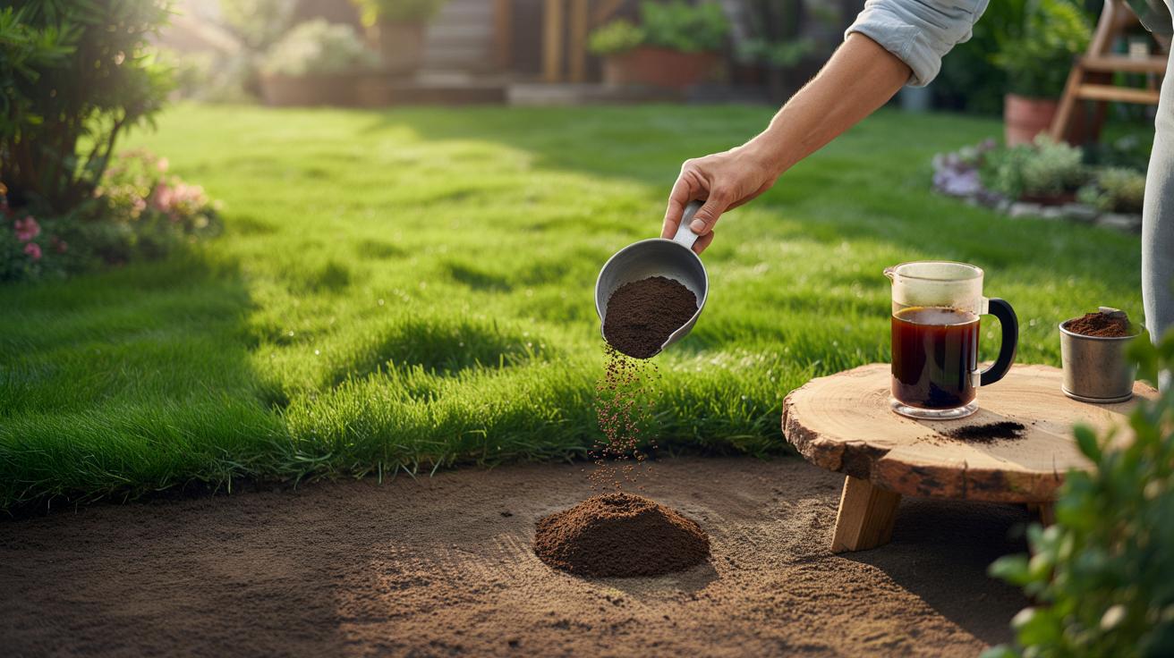 Nie wyrzucaj fusów po kawie: prosty trik na gęsty, zielony trawnik