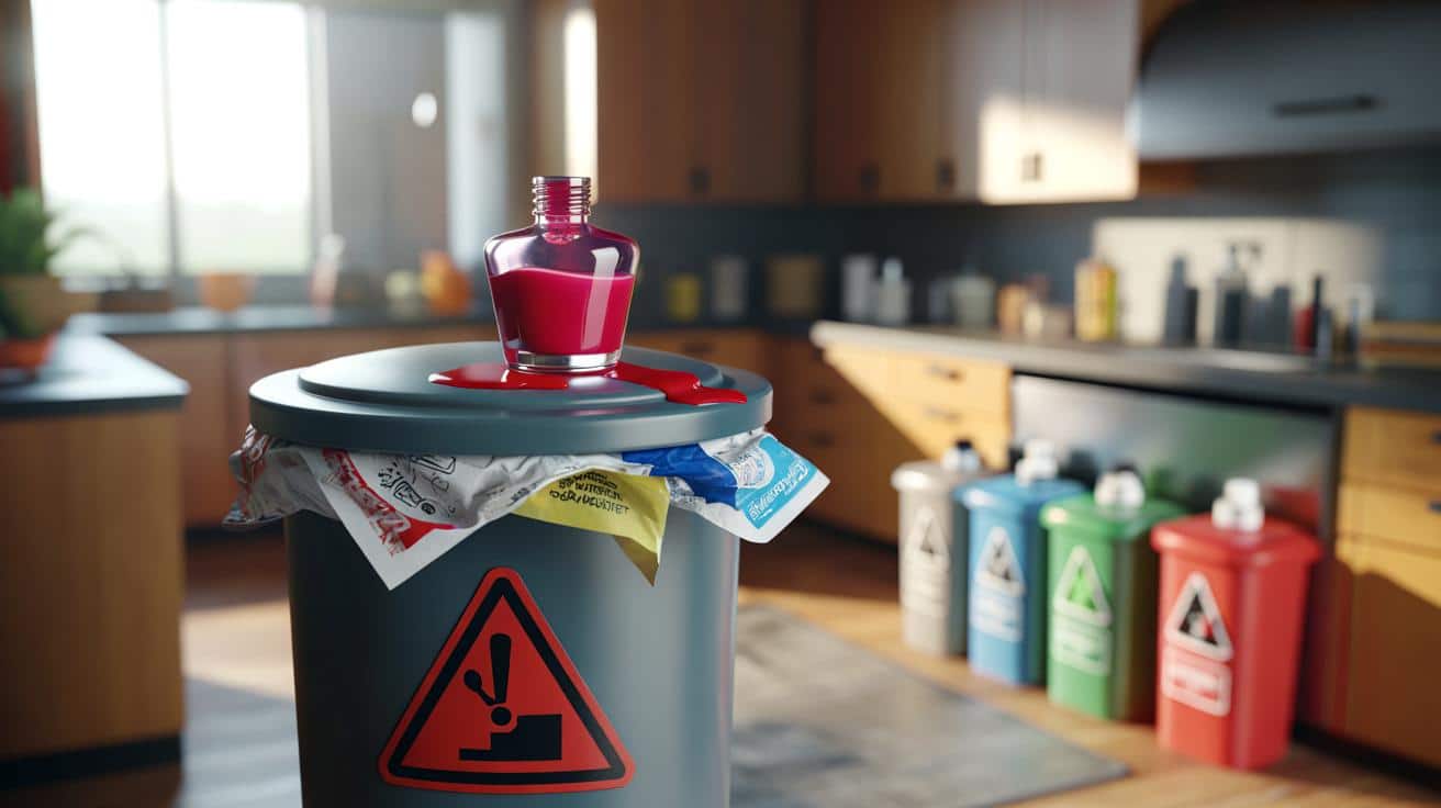 Nie wyrzucaj lakieru do paznokci do zwykłego kosza. Grożą kłopoty