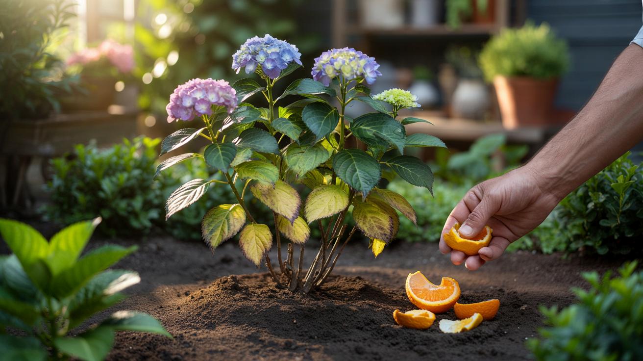 Nie wyrzucaj skórek pomarańczy: uratują marniejące hortensje w ogrodzie