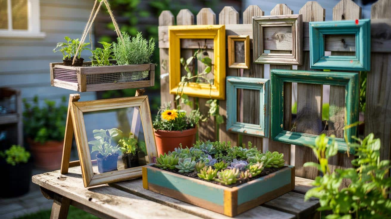 Nie wyrzucaj starych ramek na zdjęcia: 8 genialnych patentów do ogrodu