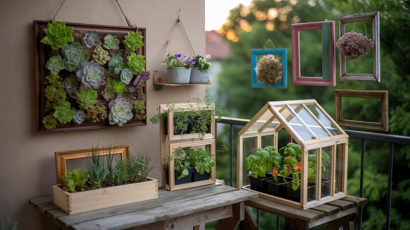 Nie wyrzucaj starych ramek! 8 sprytnych patentów dla ogrodu i balkonu