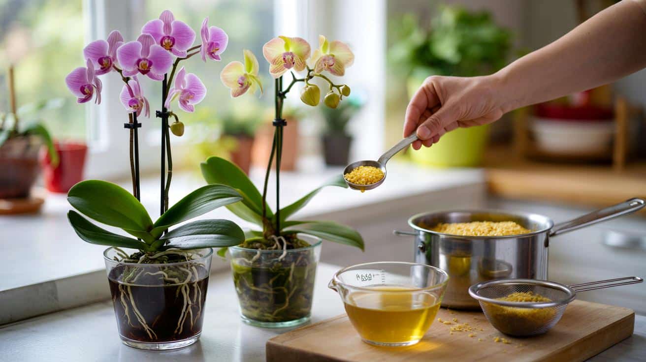 Nie wyrzucaj storczyka! Ten żółty wywar z kuchni potrafi go obudzić