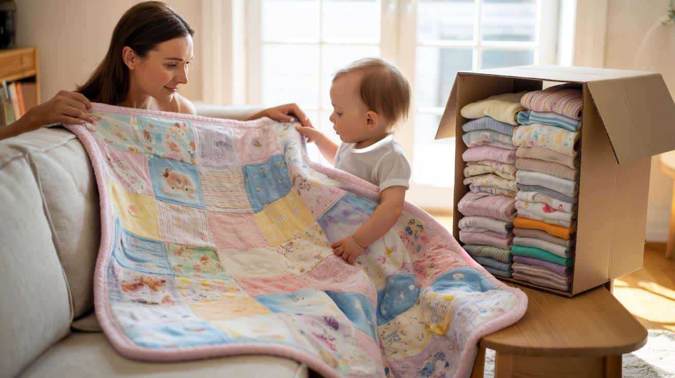 Nie wyrzucaj ubranek po niemowlaku: zrób z nich koc pełen wspomnień