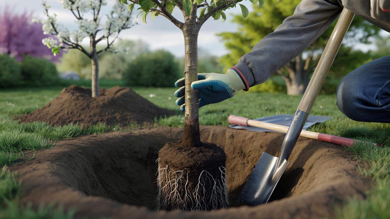 Nie zasypuj tego miejsca przy sadzeniu drzewka owocowego – inaczej nie zakwitnie