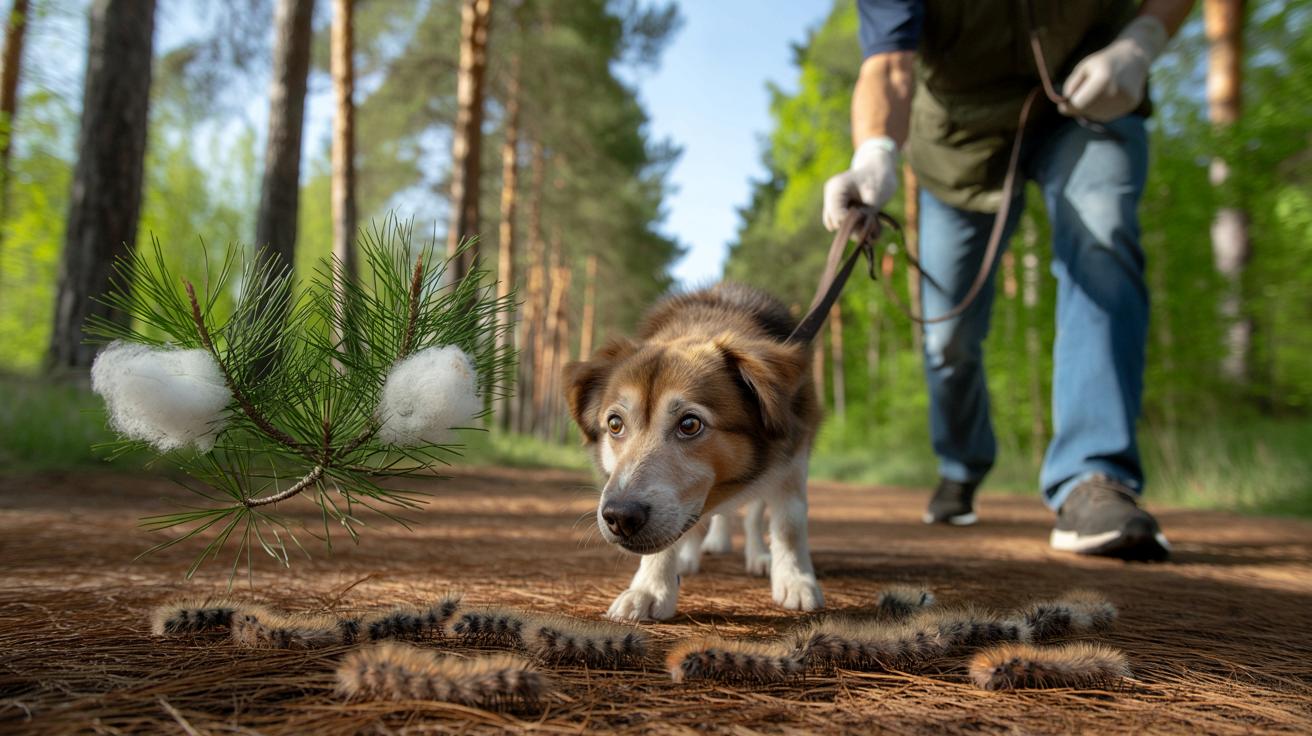 Niebezpieczne gąsienice w lasach: wiosenne spacery groźniejsze dla psów niż kiedyś