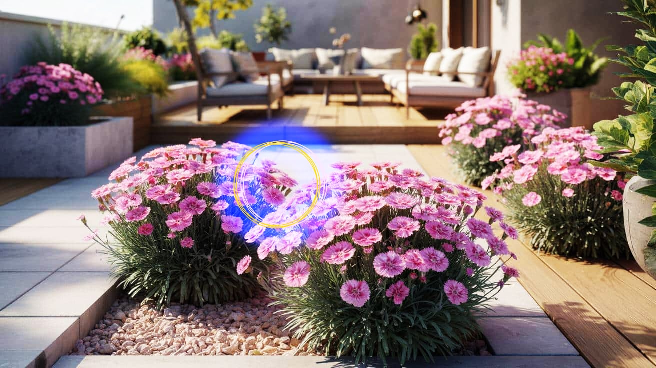 Ta niepozorna bylina robi z nudnego ogrodu elegancki taras w pełnym słońcu