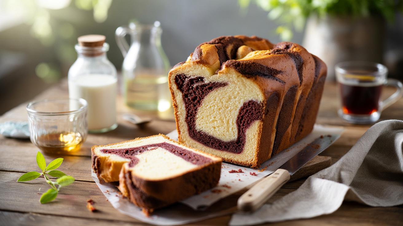 Niesamowicie puszysta babka marmurkowa bez jajek i masła. Hit na wiosenne podwieczorki