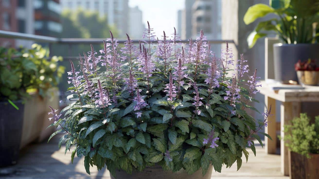 Niezwykła fioletowa bylina do cienistych balkonów: kwitnie aż do jesieni