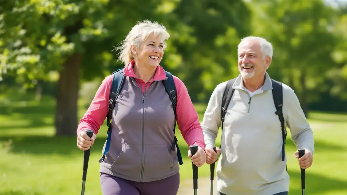 Nordic walking łagodna forma fitnessu która chroni kolana i przynosi wiele korzyści