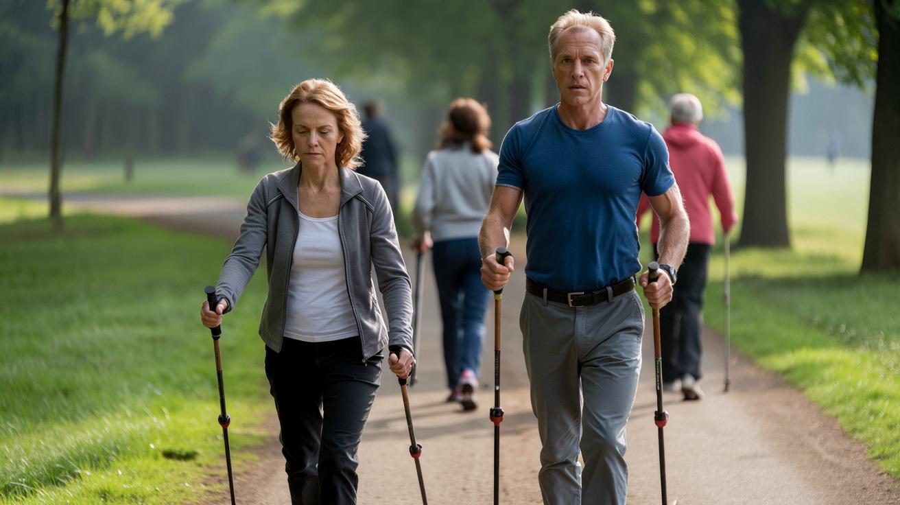 Nordic walking: najczęstsze błędy, które psują efekty marszu