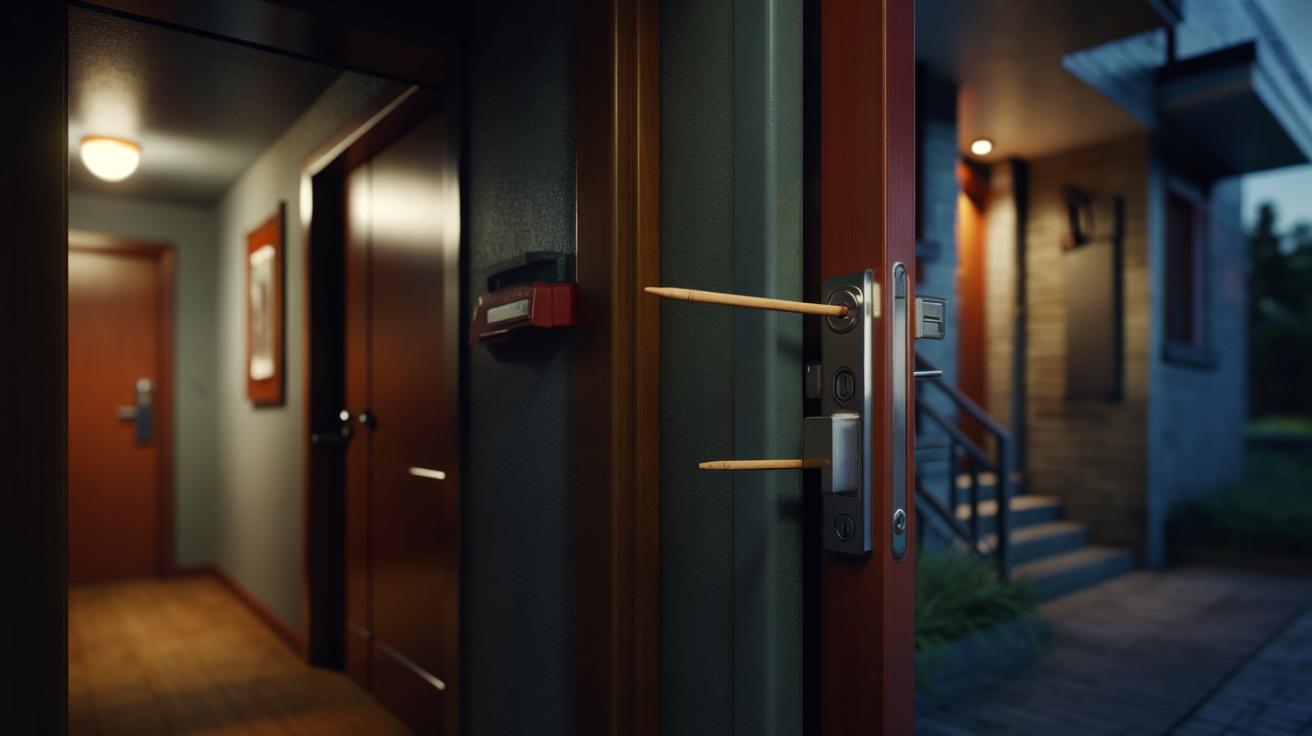 Nowy trik włamywaczy: wykałaczka w zamku. Sprawdź, czy twoje drzwi są „oznaczone”