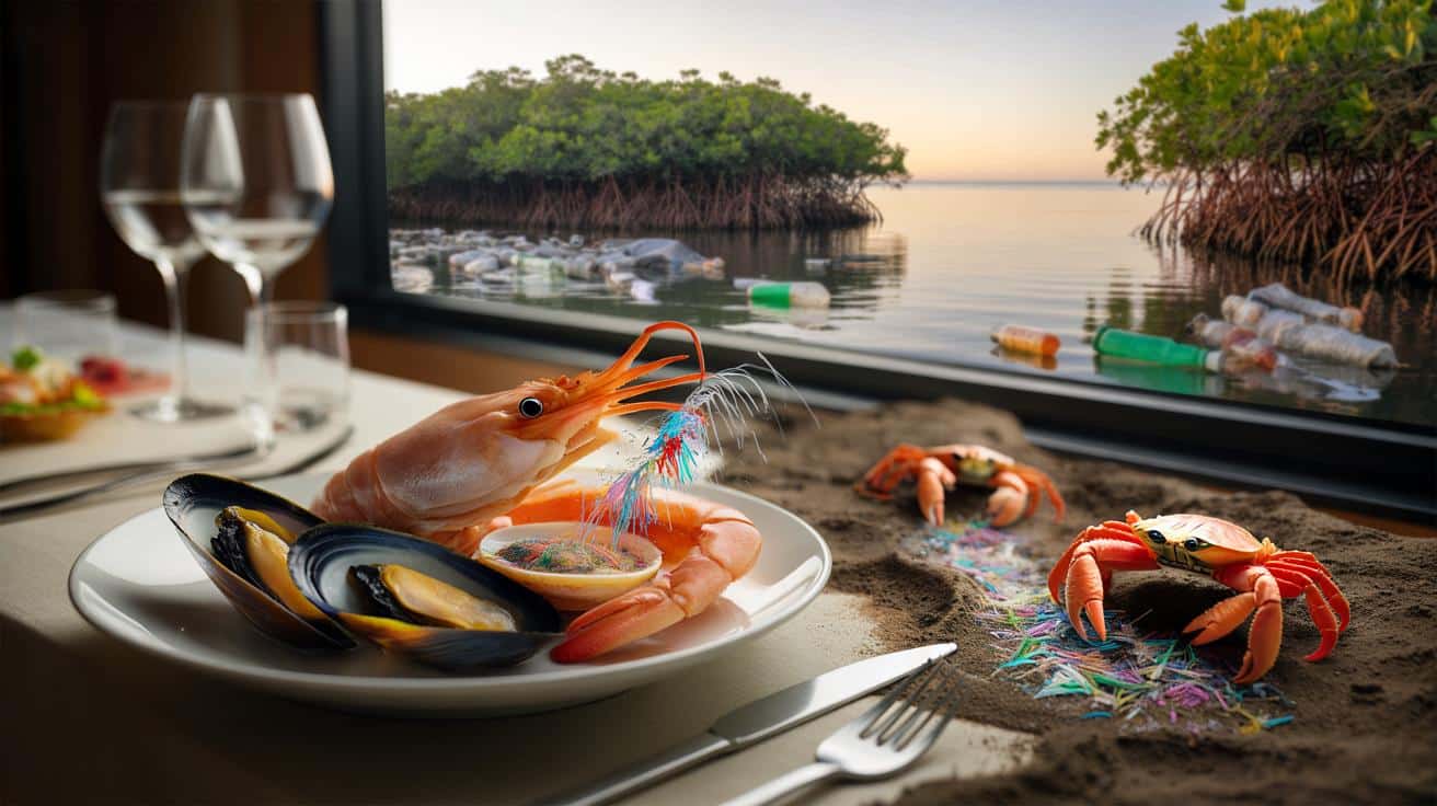 Nowe badanie: kraby mielą plastik na pył, który trafia na nasze talerze