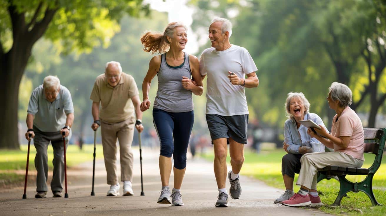 Nowe spojrzenie na starość: część seniorów z wiekiem zyskuje sprawność