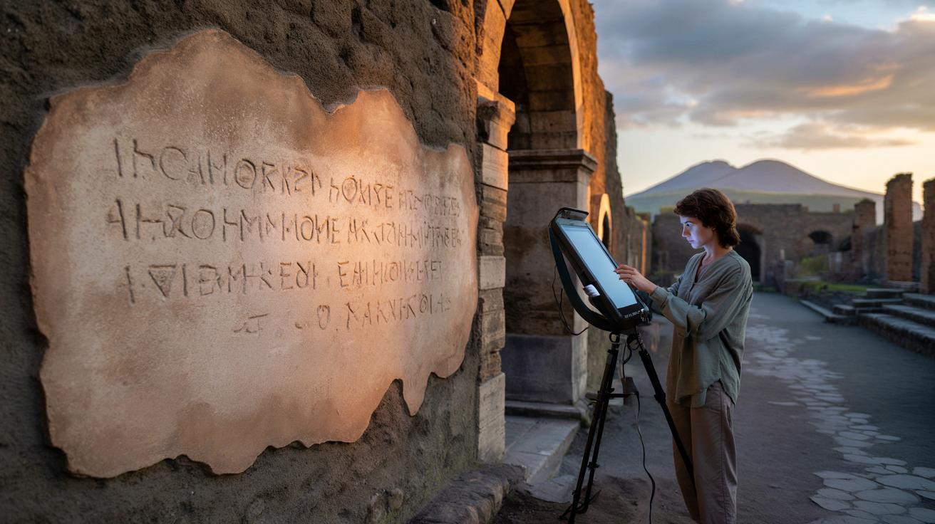 Nowy ślad miłości w Pompejach. Niewidoczny napis sprzed 2 tysięcy lat