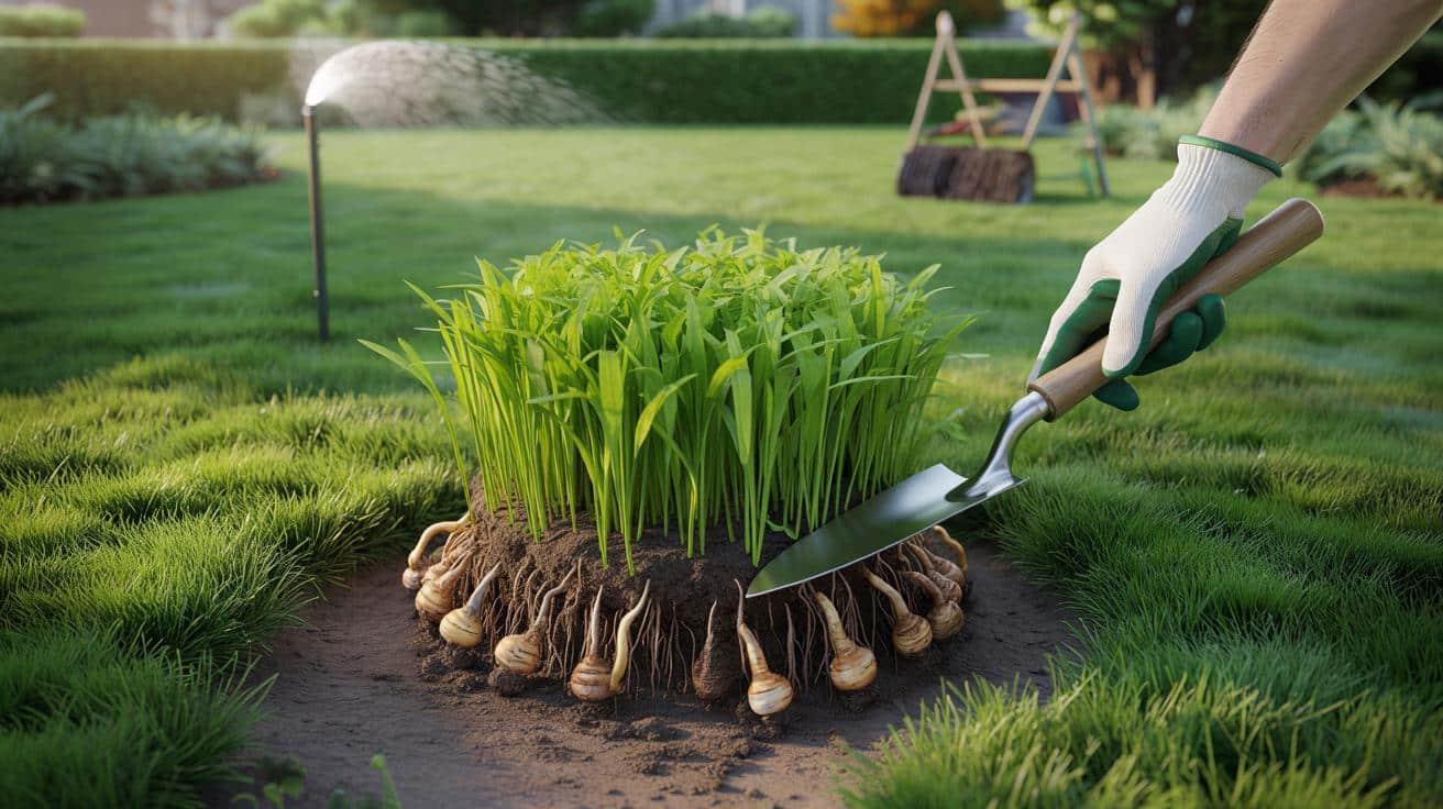 Nutsege w trawniku? Skuteczne sposoby, żeby pozbyć się chwastu na stałe