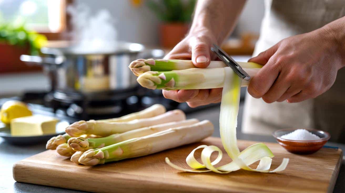 Obierasz szparagi w złą stronę? Ten błąd psuje ich smak