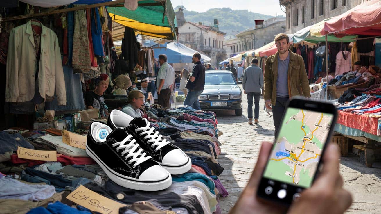 Oddał buty do Czerwonego Krzyża i schował AirTag. Ślad zaprowadził go na targ w Bośni