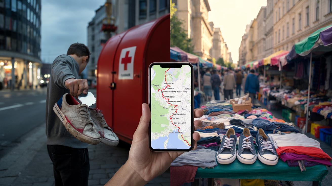 Oddał buty do Czerwonego Krzyża i wrzucił AirTaga. To, co zobaczył, zaskoczyło wszystkich