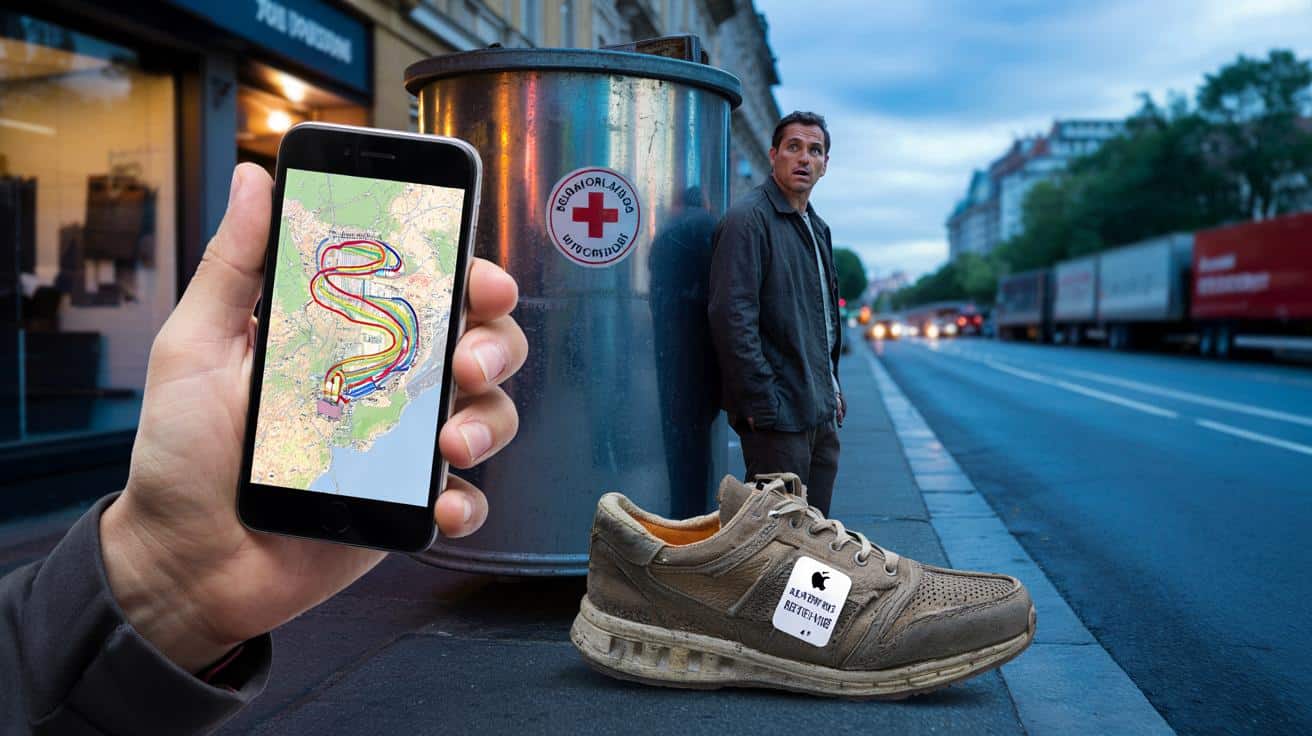 Oddał buty do kontenera i schował AirTag. To, co zobaczył w aplikacji, zaskoczyło wszystkich