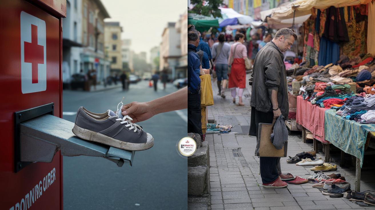 Oddał buty na zbiórkę Czerwonego Krzyża. AirTag pokazał, gdzie naprawdę trafiły