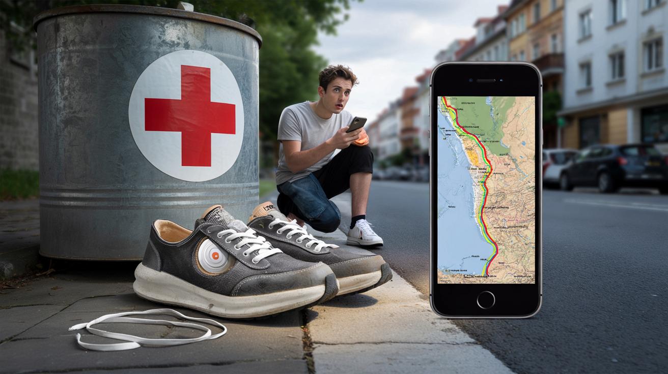 Oddał buty z ukrytym AirTagiem. To, co zobaczył, zaskoczyło nawet Czerwon y Krzyż