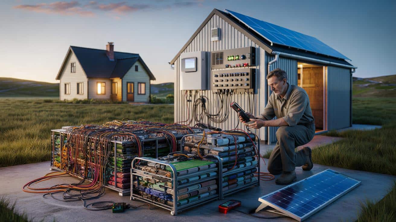 Odpad z laptopów zasila mu dom od 10 lat. Ma już ponad 650 baterii