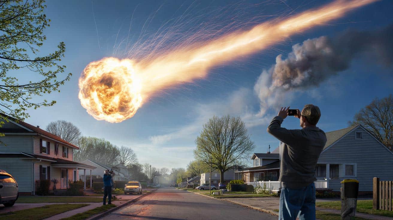 Ognista kula nad USA. Domy się trzęsły, niebo rozbłysło