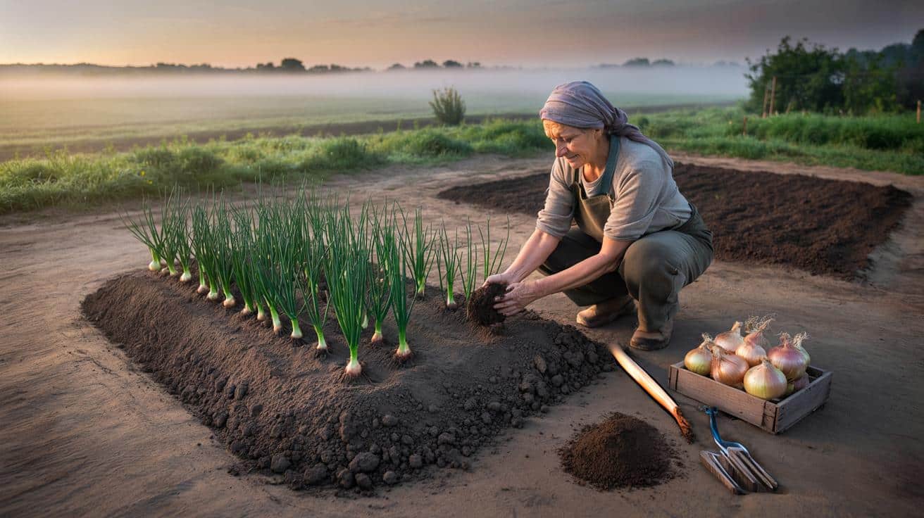 Ogrodnicy z Kujaw zdradzają, jak przygotować grządkę pod cebulę, by była słodka i delikatna, a nie ostra, i dlaczego klucz tkwi w składzie gleby, a nie w odmianie