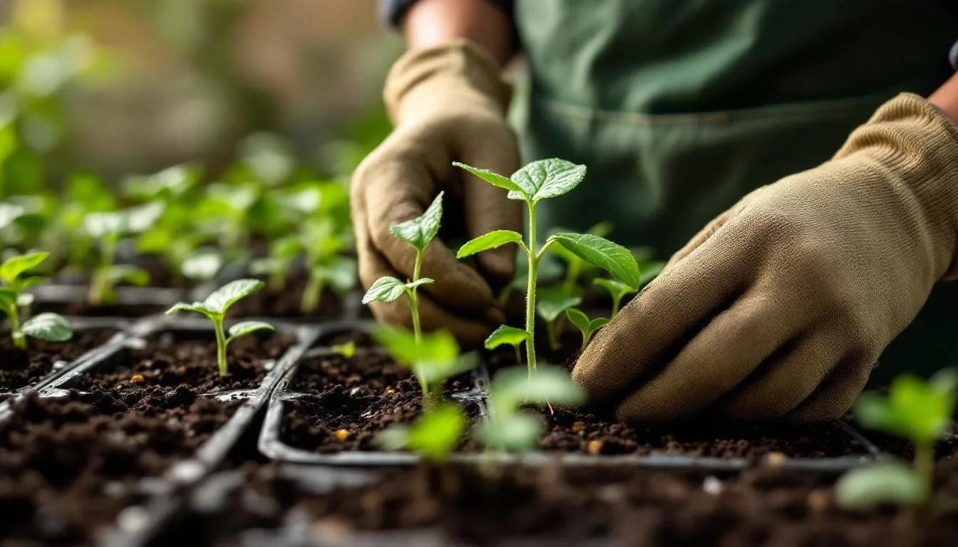Ogrodnik ujawnia, jak siewki wstrzymują wzrost po przesadzeniu