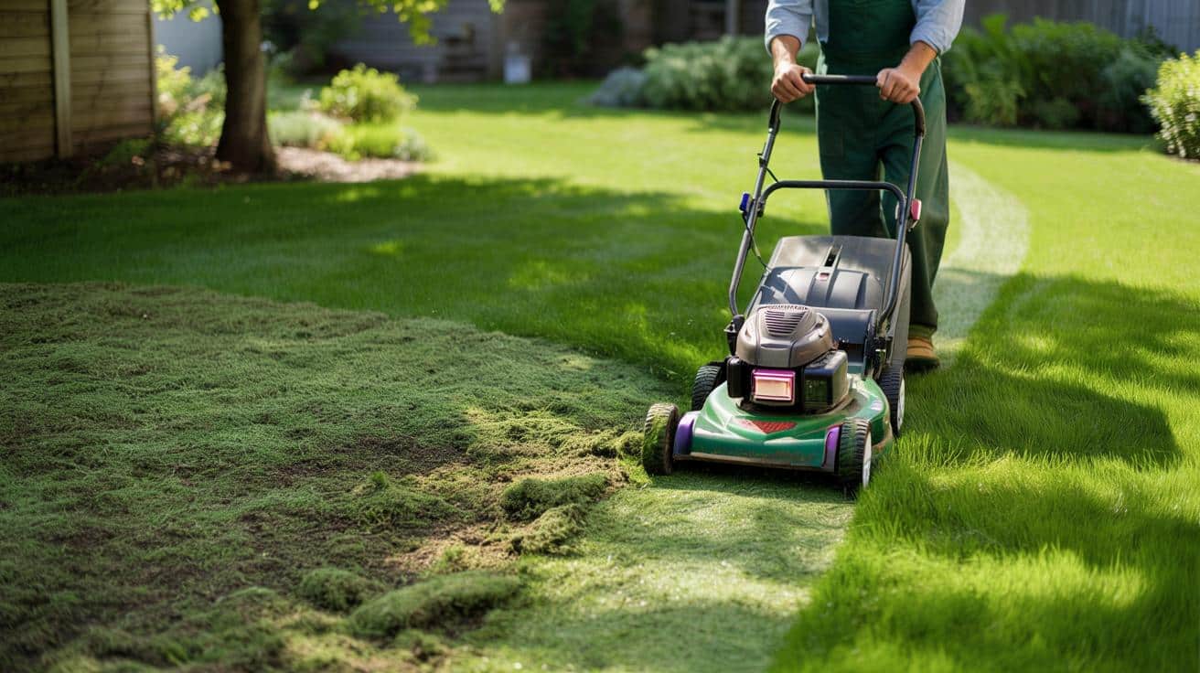 Ogrodnik zdradza prosty trik z kosiarką, który zatrzyma mech na trawniku