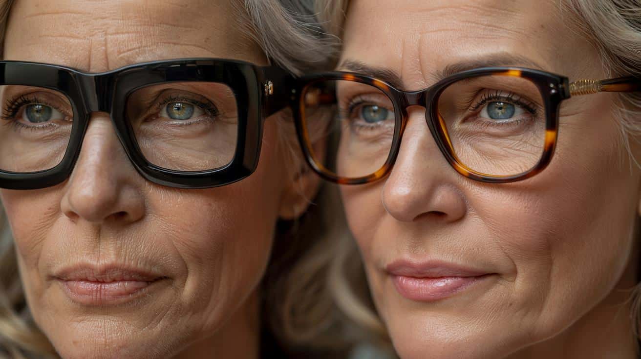 Po 50. urodzinach unikaj tej oprawki do okularów. Postarza w kilka sekund